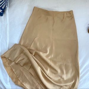ABERCROMBIE MIDI SILK SKIRT
